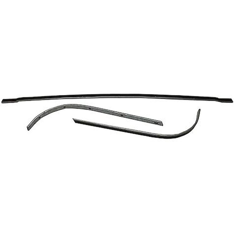 CTS6870A 1968 Chevelle, GM Mid Size, Convertible Top Rear Tack Strip Bow Set, Tacking Rail, Trimstick, 3-Piece