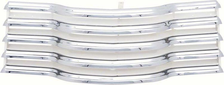 CX1242 Front Grille for 1947-1953 Chevrolet Truck [Chrome w/ White Brackets]