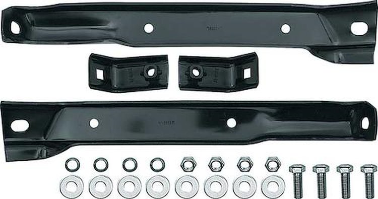 CX1650 Bumper Bracket Set; 1967-70 Chevrolet Truck/1967-72 GMC Truck; Front; For 4 Wheel Drive; Hardware