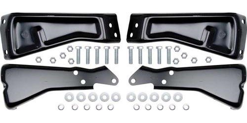 CX1662 Rear Bumper Bracket Set; 1973-80 Chevrolet, GMC C/K Fleetside Pickup, Blazer, Jimmy, Suburban; With Hardware