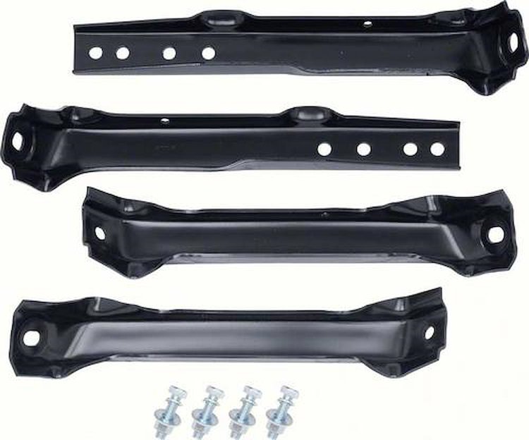 Rear Bumper Bracket Kit 1963-66 Chevy Stepside P/U