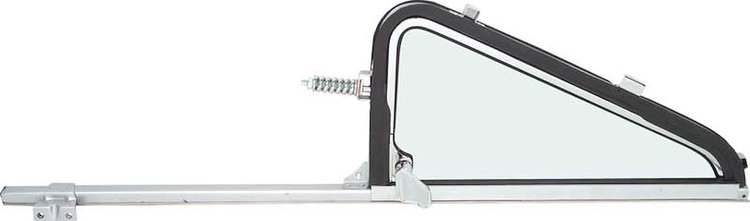 CX4817 Vent Window Assembly 1964-66 Chevy, GMC Truck; Chrome Frame; Clear Glass; RH Passenger Side