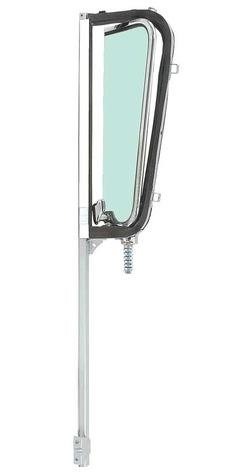 CX4930T Vent Window Assembly 1960-1963 Chevrolet, GMC Truck; Chrome Frame; Green Tint Glass; LH