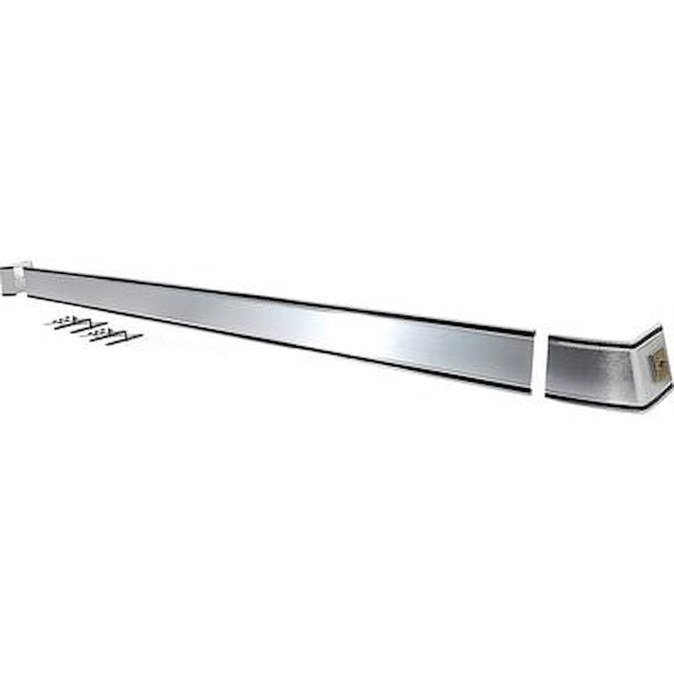 CX9278 Cab Molding Set 1973-80 Chevy Pickup Truck, Black Stripe: with Hardware, 3 Piece Set