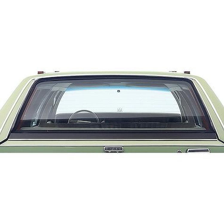 DB5863T 1979-89 Ford, Mercury Station Wagon; Rear Tailgate Glass Window; 4 Door; Tempered; 8-Hole; ; with Defrost; Light Green T