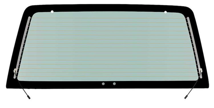 DB6866T Rear Liftgate Glass 1983-91 S-10 Blazer, S15 Jimmy; With Heated; 4-Hole; Light Green Tint