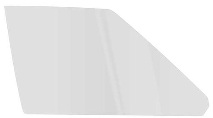 DD5582C Front Door Window Glass; 1977-79 GM, Full Size; 4 Door; Sedan, Station Wagon; Clear; RH Passenger Side