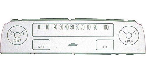 DM1002 1964-66 Chevrolet Truck; Instrument Panel Dash Lens; With Warning Lights