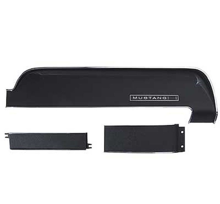 DTK-2 Dash Trim Kit 1967-68 Ford Mustang; Standard Interior; Without AC; 3-Pieces