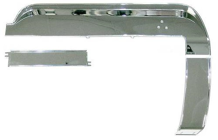 DTK-3 Deluxe Instrument Panel Trim Set-1967-68 Mustang; Chrome Plated; 3-Piece Set