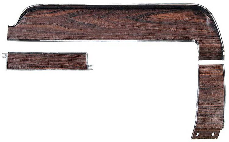 DTK4 Dash Panel Set for 1968 Ford Mustang without A/C [3-Piece]