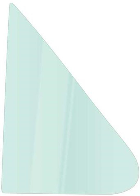 DV6058T 1980-91 Ford F100, F150, F250, F350, Bronco; Front Door Vent Glass Window; Light Green Tint; RH Passenger Side