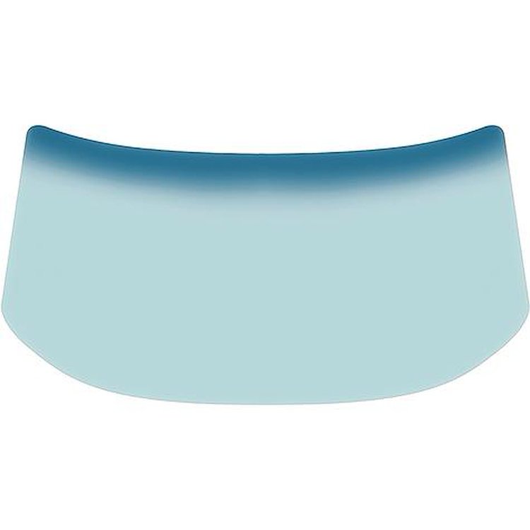 DW0636T Front Windshield Glass; 1963-67 Chevrolet Corvette; Coupe & Convertible; Light Green Tint; with Blue/Green Upper