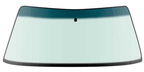 DW1095 1979-93 Mustang Notchback, Hatchback; Front Windshield Glass; Light Green Tint; with Blue Shaded Band; with Mirror Bracke