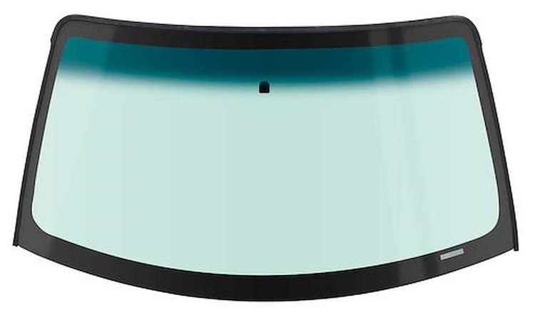 DW1368 1999-2000 Mustang; Front Windshield Glass; Coupe; Green Tint; with Upper Shade Band; Mfg After Feb, 22, 1999