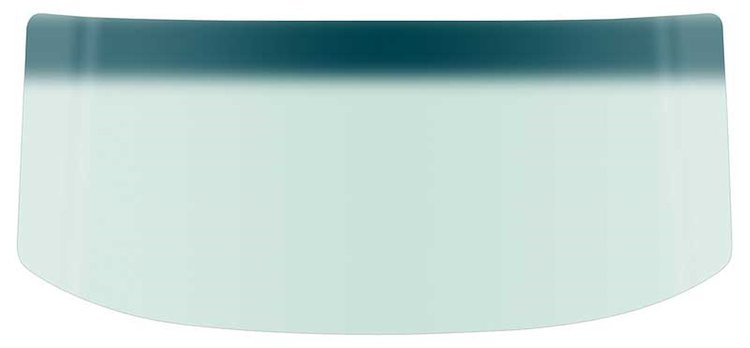 DW617T 1962-63 Dodge/Plymouth B-Body, 2/4-Door Hardtop/Sedan/Wagon/Convert, Light Green Tinted Windshield, w/ Blue/Green Shade