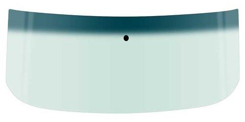 DW655T 1965-68 Ford & Mercury; Front Windshield Glass; Hardtop/Coupe/Convertible; LT Green Tint; w/ Blue/Green Upper Shaded Band