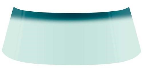 DW709T 1968-72 Buick, Chevy, Pontiac, Oldsmobile A-Body; Front Windshield Glass; 2-Door Coupe & Hardtop; Lt Green Tint; with Blu