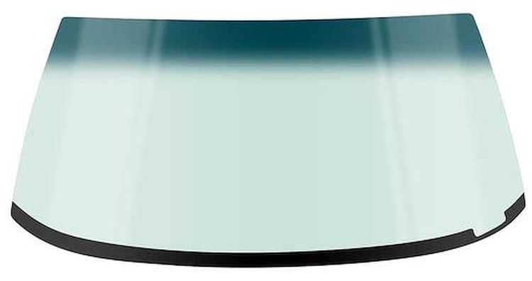 DW889T 1978-85 GM A/G-Body Sedan/Wagon Windshield; Light Green Tint; With Blue Green Shade; With Antenna