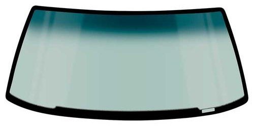 DW979 1979-93 Mustang; Notchback,Hatchback; Windshield Glass; Tinted Green Shade with Blue Shaded Band; w/o Mirror Bracket;