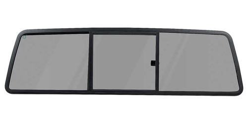 DY90035Y 1973-97 Ford F100, F150, F250, F350 Pickup Truck; Rear Window Sliding Glass; Three-Panel; Dark Limo Privacy Tint