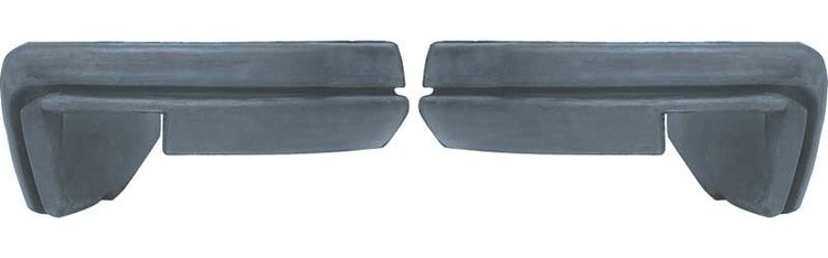 E335 1970-73 Camaro; Rear Bumper Rubber End Fillers; Pair