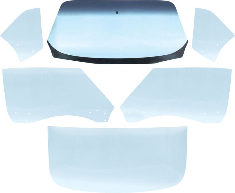 E351C Glass Kit for 1968-69 Chevy Camaro, Pontiac Firebird Coupe