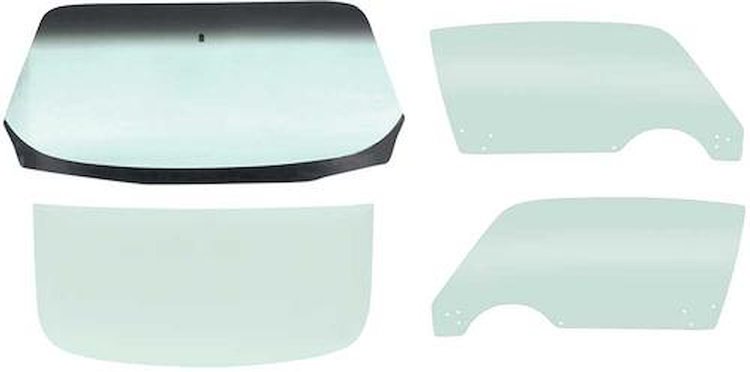E355T Glass Kit 1970-74 Camaro; Firebird Coupe ; Tinted Glass