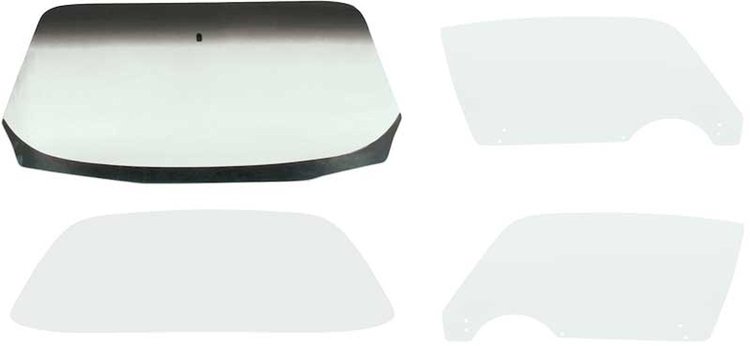 E356CD 1975-81 F-Body Coupe Glass Kit - Clear - with Rear Defrost Option