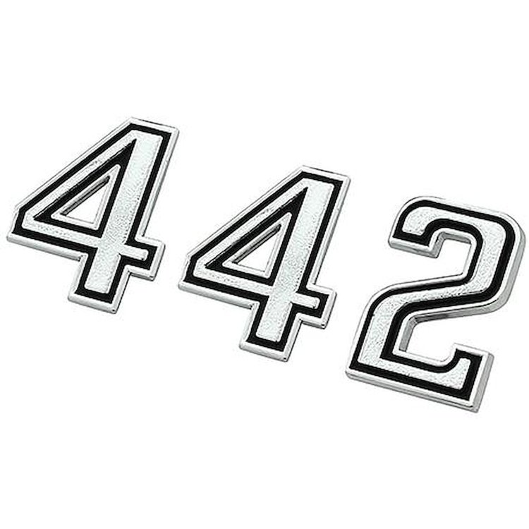 EM2426T 442 Nose Emblem Set for 1969-1970 Oldsmobile 442