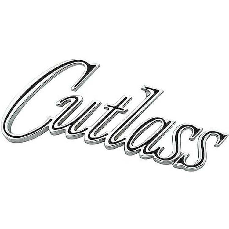 EM2452T 1970 Oldsmobile Cutlass, Fender Emblem, Cutlass Script