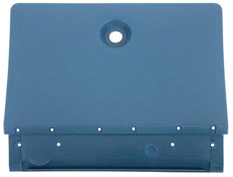 F10064 1970-81 Firebird, Trans Am; Glove Box Door Cover; Without AC; Plastic Cover Only; Without Steel Door; Dark Blue