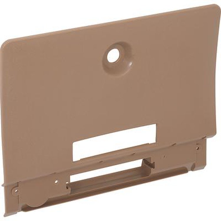 F10083 1970-81 Firebird, Trans Am; Glove Box Door Cover; With AC; Plastic Cover Only; Without Steel Door; Without Vent Deflector