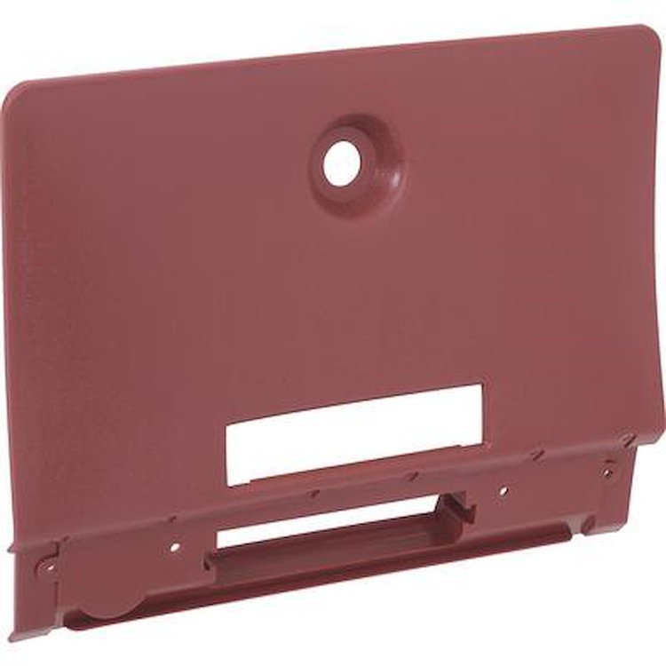 F10084 1970-81 Firebird, Trans Am; Glove Box Door Cover; With AC; Plastic Cover Only; Without Steel Door; Without Vent Deflector