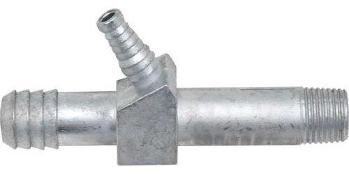 F12358 1968-74 Firebird, Trans Am; Aluminum Rear Carburetor Fitting; with Angled Fitting