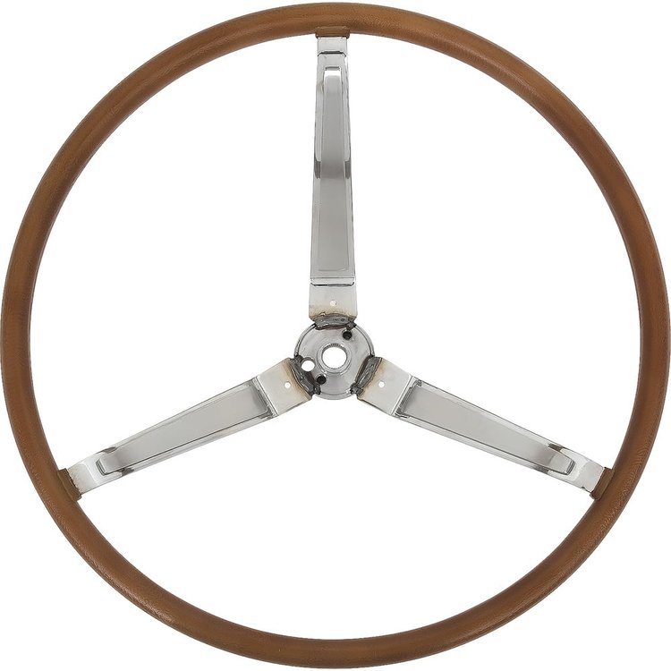 F19672 Deluxe Simulated Wood Steering Wheel for 1967 Pontiac Firebird, GTO, Lemans, Tempest