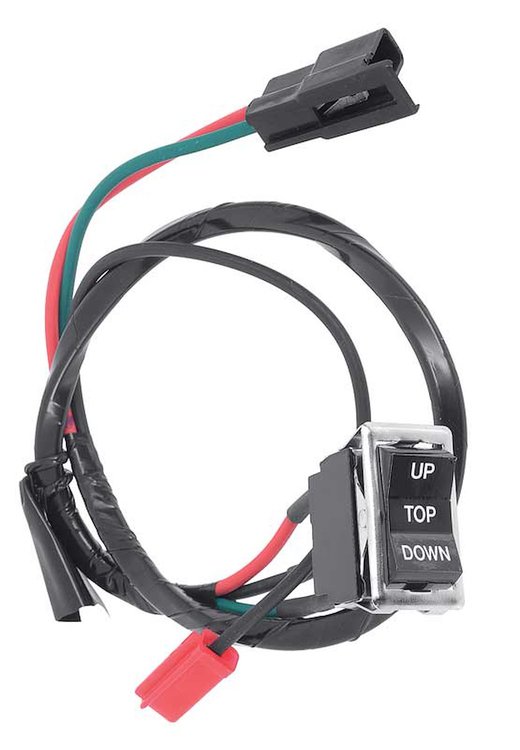 F2354 Convertible Top Switch for 1969 Pontiac Firebird, 1969-1972 Pontiac GTO, LeMans, 1969-1970 Pontiac Tempest