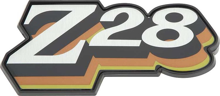 F2385 1978 Camaro Z28; Rear Panel Emblem; Dark Green