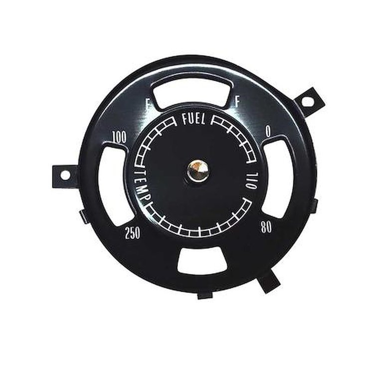 F71026 1969 Firebird, Trans Am; Rally Gauge Face; Oil / Fuel / Temp