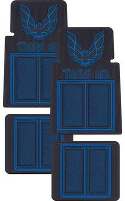 F74008 1969-92 Pontiac Trans Am; Floor Mats; Blue; Front and Rear; 4 Piece Set