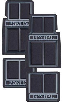 F76501 1964-92 Pontiac; Floor Mat Set; Front and Rear; Black; 4 Piece Set