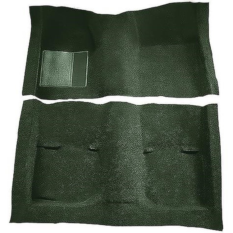 F91404B39 1969-70 Cougar Coupe; Passenger Area Nylon; Loop Carpet; w/ Mass Backing; Green