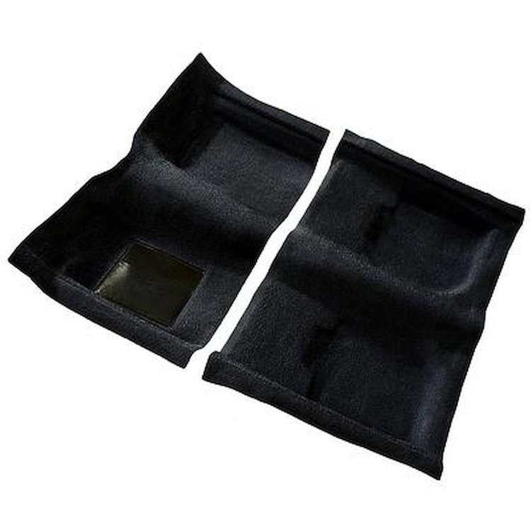F9140501 1969-70 Cougar Convertible; Passenger Area Nylon; Loop Floor Carpet; Black