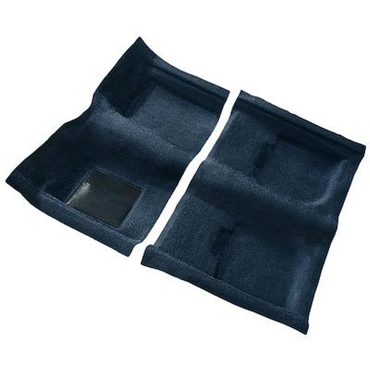 F9140512 1969-70 Cougar Convertible; Passenger Area Nylon; Loop Floor Carpet; Dark Blue