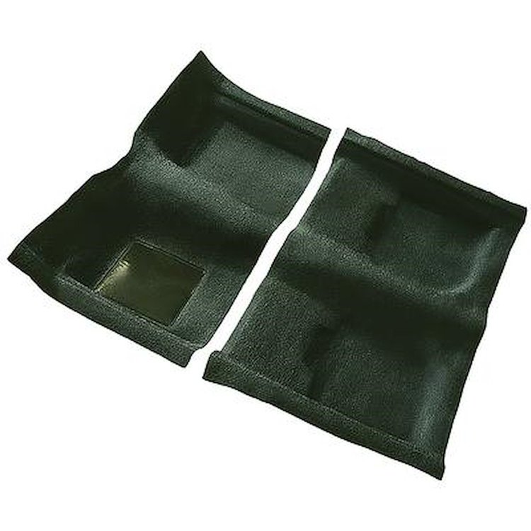 F91405B39 1969-70 Cougar Convertible; Passenger Area Nylon; Loop Floor Carpet; w/ Mass Backing; Green