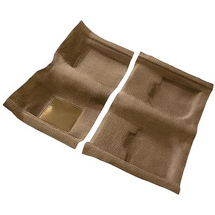 F91405B69 1969-70 Cougar Convertible; Passenger Area Nylon; Loop Floor Carpet; w/ Mass Backing; Medium Saddle