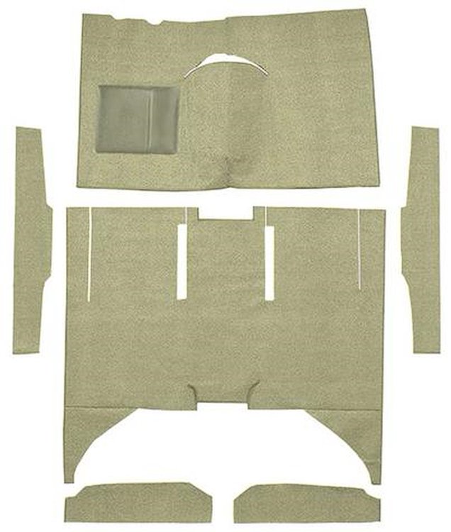 F9161644 1960-65 Falcon/Comet 4-Door Sedan w/ Column Shift Cut & Sewn; Loop Carpet; Kit; Fawn Sandalwood
