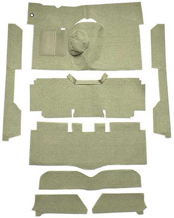 F9161844 1963-65 Falcon/Comet Convertible L6 w/ Floor Shift; Cut & Sewn; Loop Carpet; Kit; Fawn Sandalwood