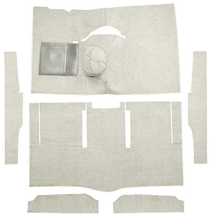 F9162423 1963-65 Falcon/Comet Hardtop L6 w/ Floor Shift; Cut & Sewn; Loop Carpet; Kit; Silver