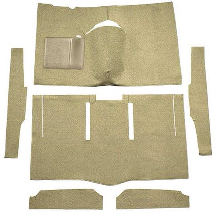 F9162644 1963-65 Falcon/Comet 2-Door Hardtop w/ Column Shift; Cut & Sewn; Loop Carpet; Kit; Fawn Sandalwood